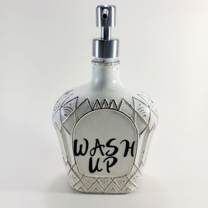 Vintage style bottle soap dispenser